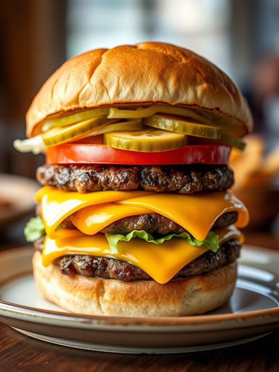 cheddar cheeseburger classic delight