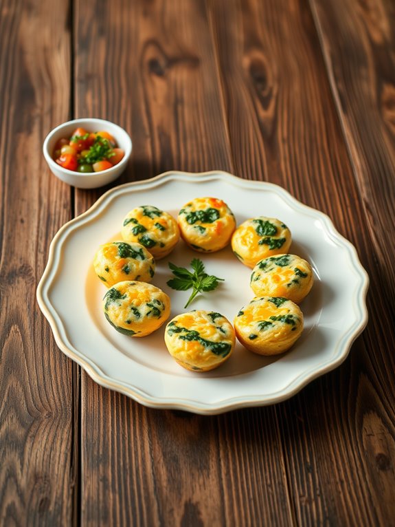 cheese and spinach bites