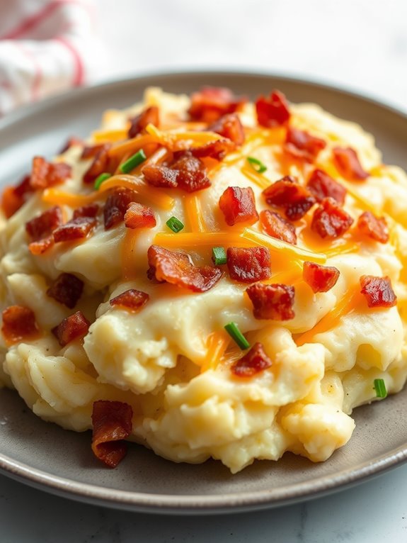 cheesy bacon garlic potatoes