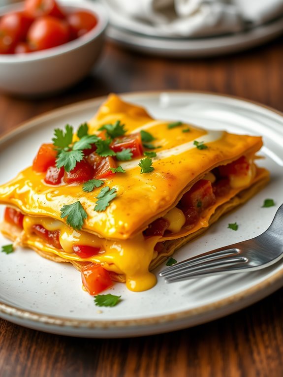 cheesy baked huevos rancheros