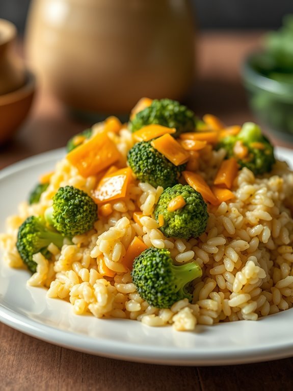 cheesy broccoli rice casserole