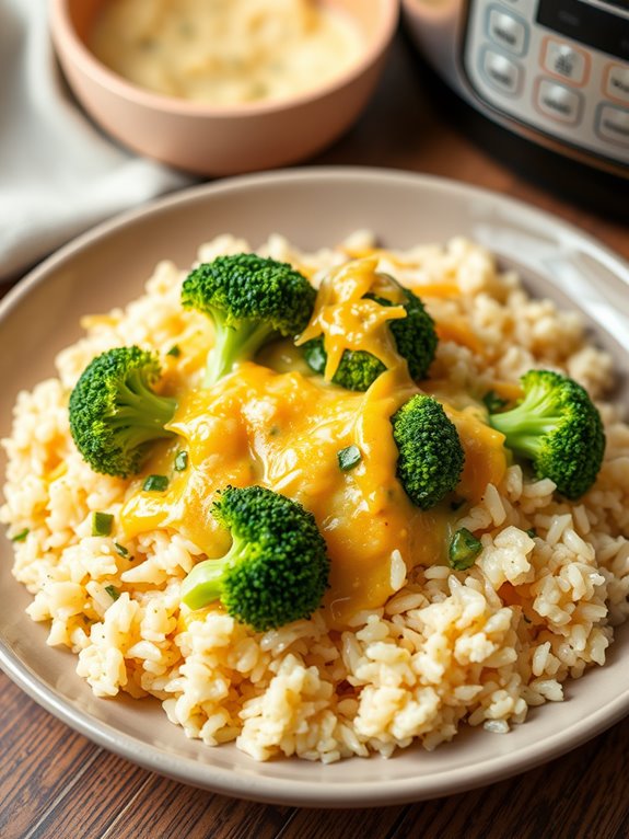 cheesy broccoli rice dish