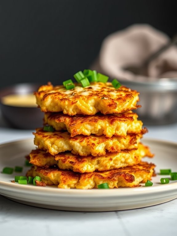 cheesy cauliflower breakfast bites