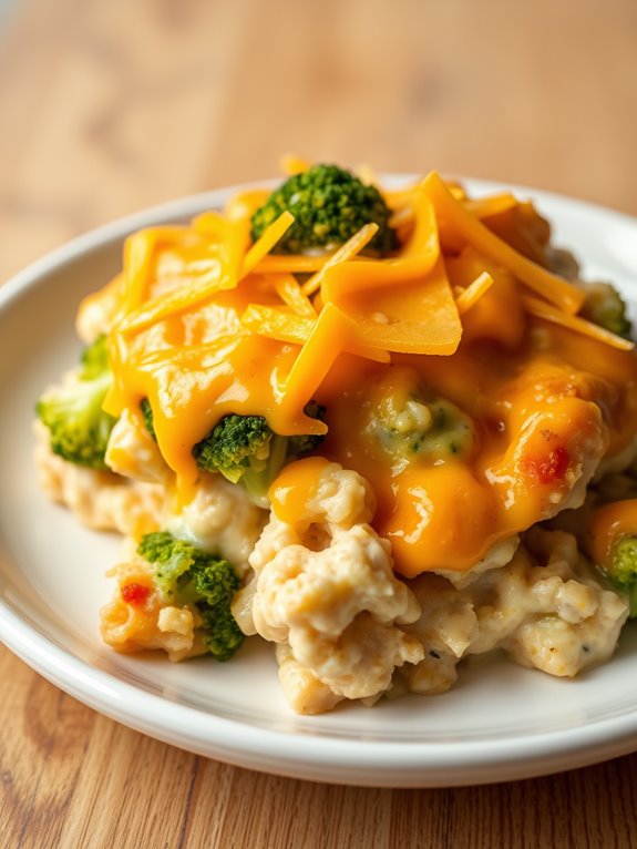 cheesy chicken broccoli bake