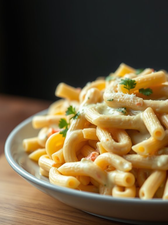 cheesy creamy pasta dish