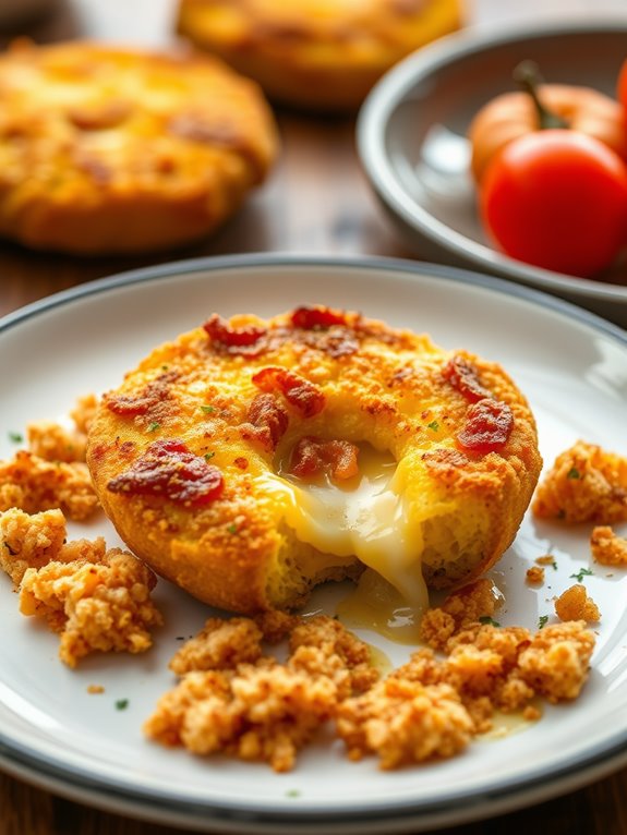 cheesy fried squash medallions