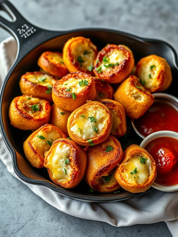 cheesy garlic bread bites