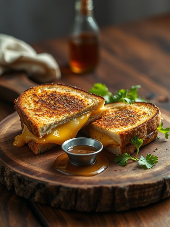 cheesy gourmet sandwich delight