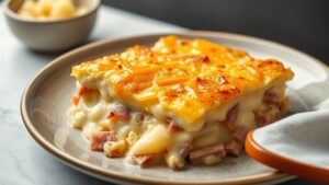 cheesy ham scalloped potatoes