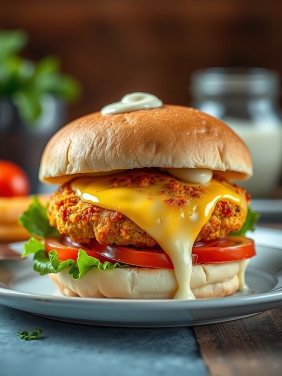 cheesy potato burger delight