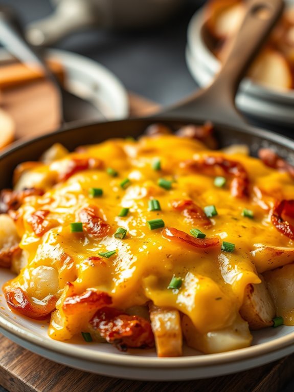 cheesy potato skillet dish