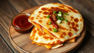 cheesy smoky bbq quesadillas