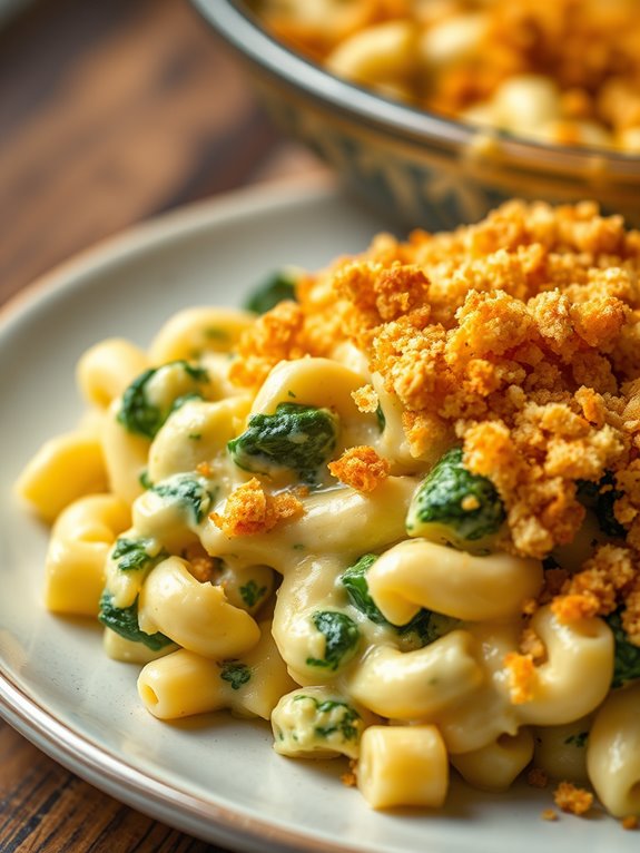 cheesy spinach artichoke pasta