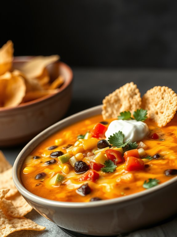 cheesy taco soup recipe