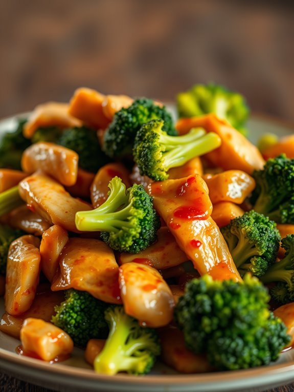 chicken and broccoli stir fry