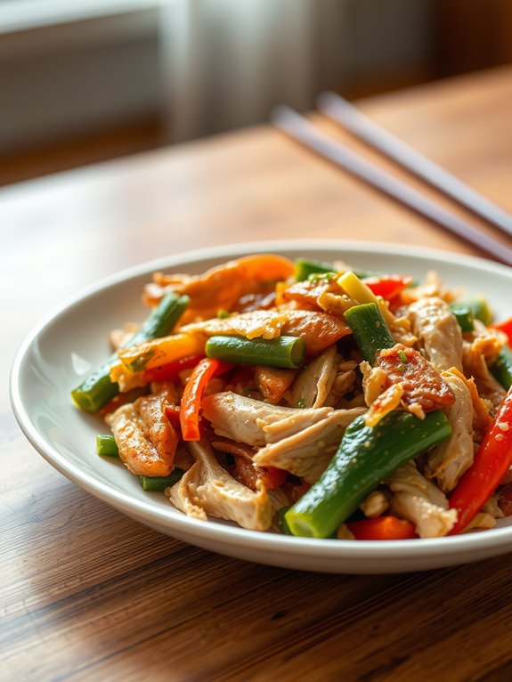 chicken and vegetable stir fry