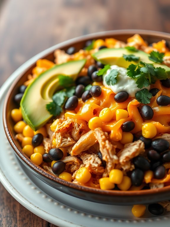 chicken enchilada bowl recipe