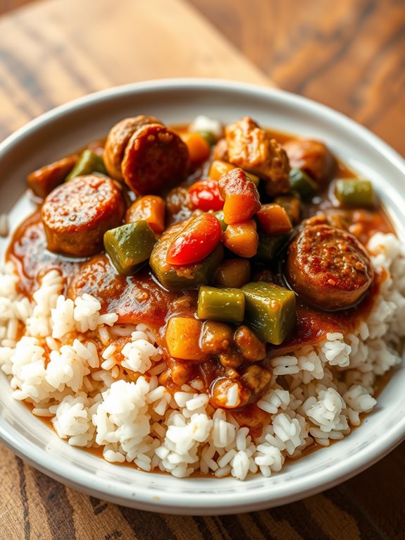 chicken sausage okra gumbo