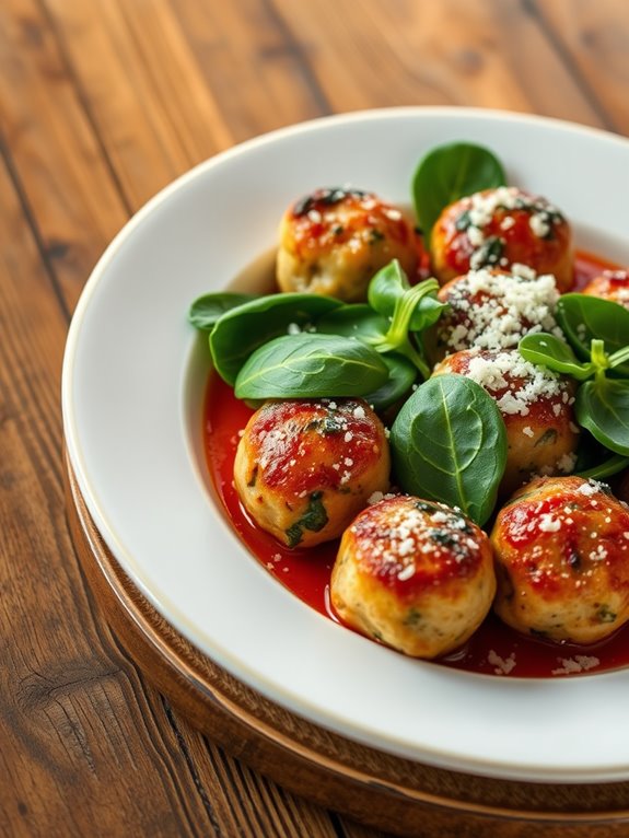 chicken spinach meatball recipe