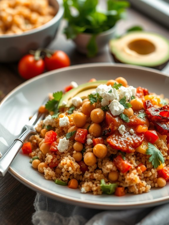 chickpea enchilada bowl recipe