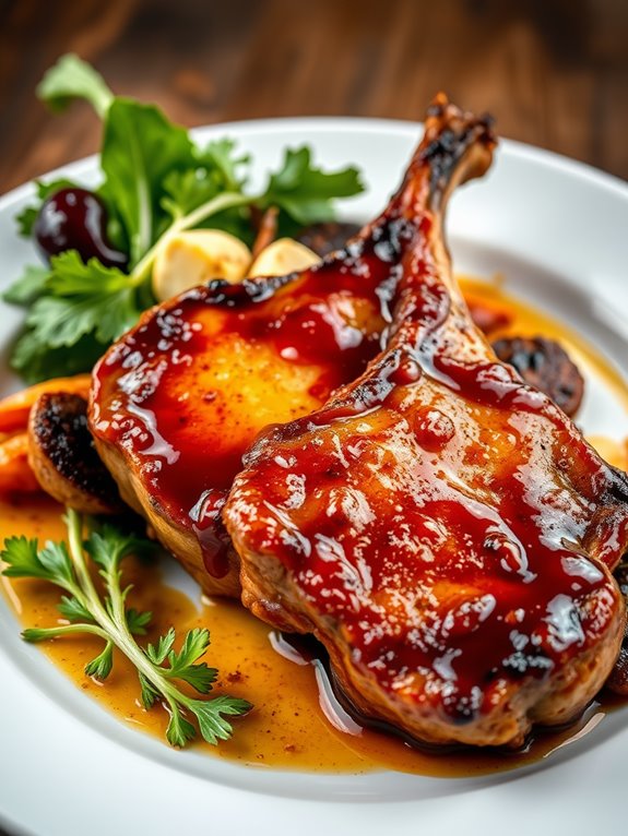 chipotle glazed pork chops