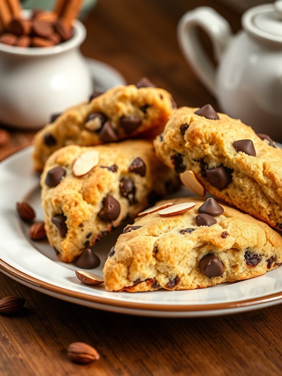 chocolate almond scones recipe