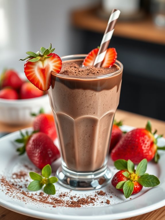 chocolate strawberry smoothie recipe