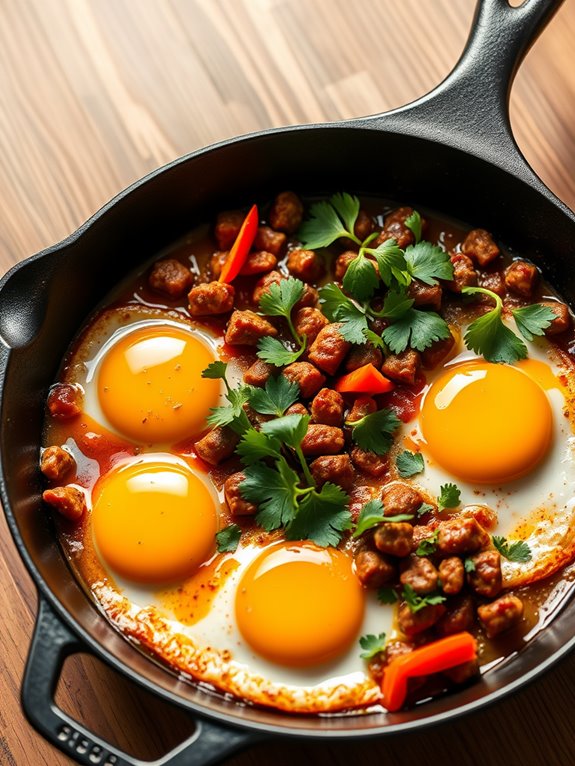 chorizo and egg skillet