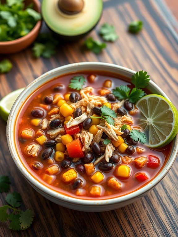 cilantro lime chicken soup