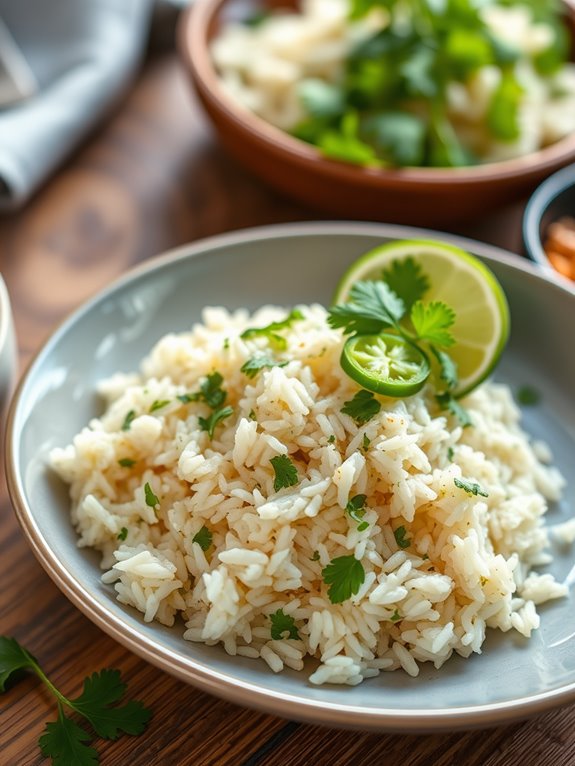 cilantro lime flavored rice