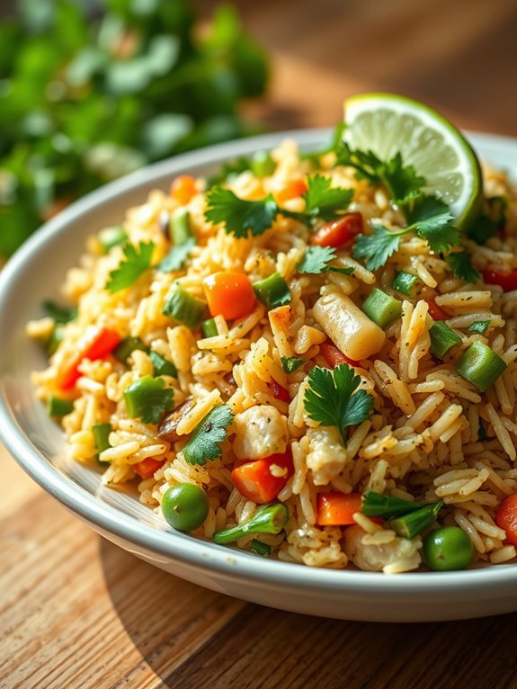 cilantro lime flavored rice