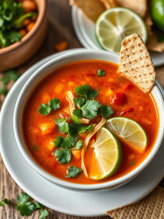 cilantro lime flavored soup