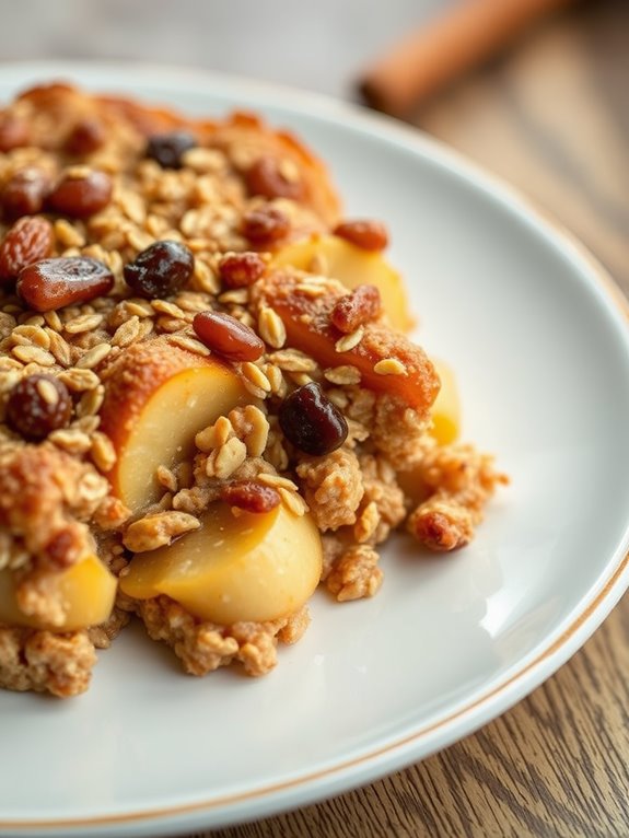 cinnamon apple oatmeal bake