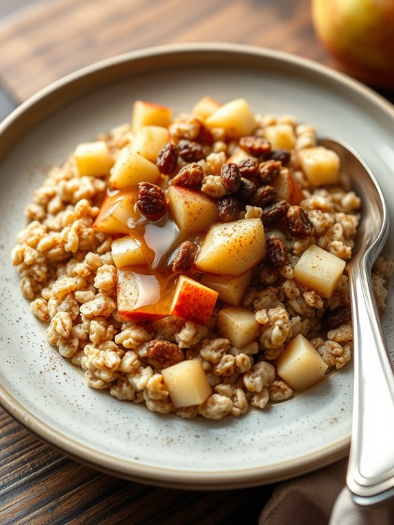 cinnamon apple steel cut oatmeal