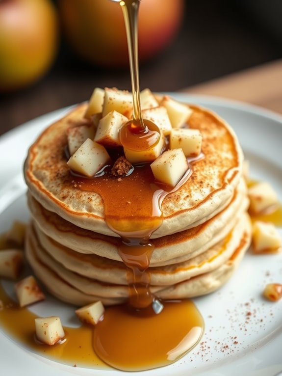 cinnamon flavored apple pancakes recipe