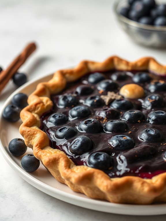 cinnamon infused blueberry dessert