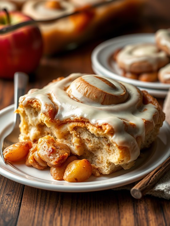 cinnamon roll apple pie