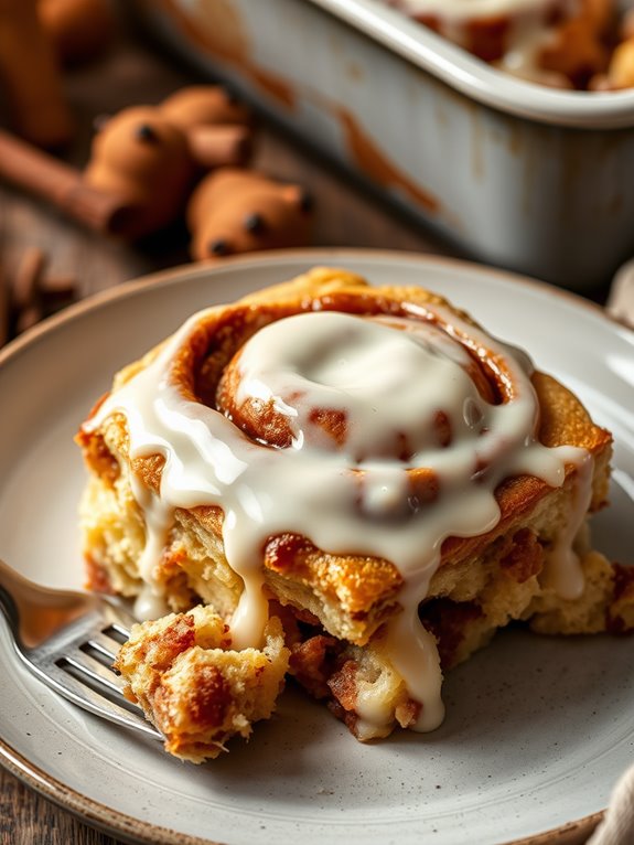 cinnamon roll breakfast casserole