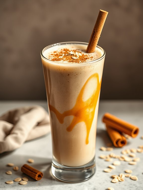 cinnamon roll protein smoothie