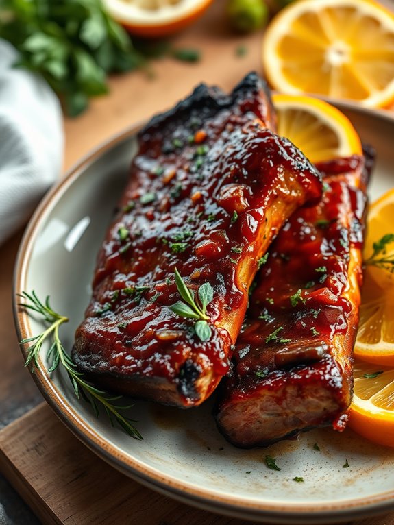 citrus flavored herb ribs