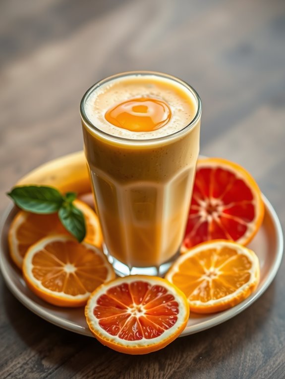 citrus flavored refreshing smoothie