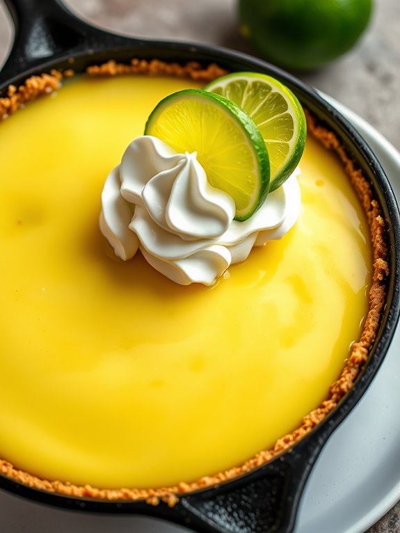 citrusy dessert with graham crust