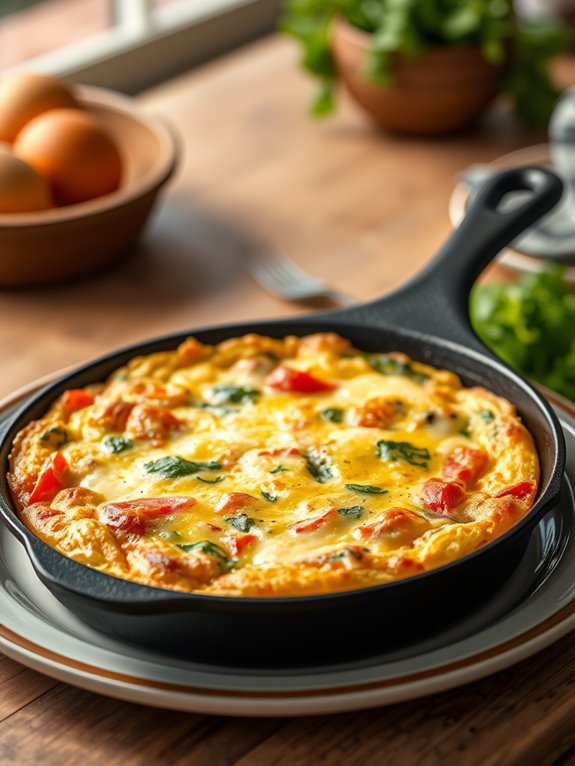 classic cast iron frittata