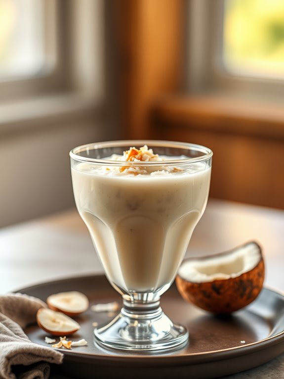 coconut banana cream smoothie