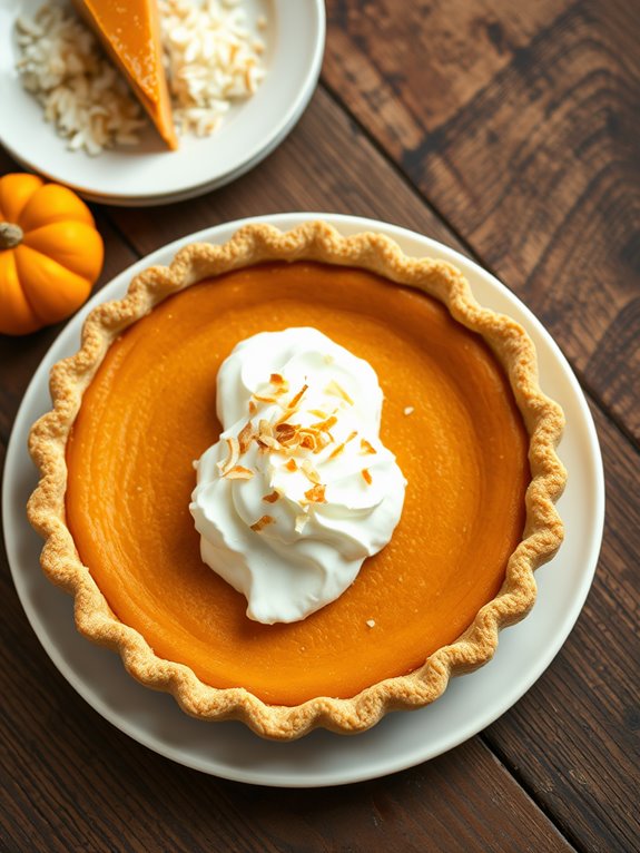 coconut cream pumpkin pie