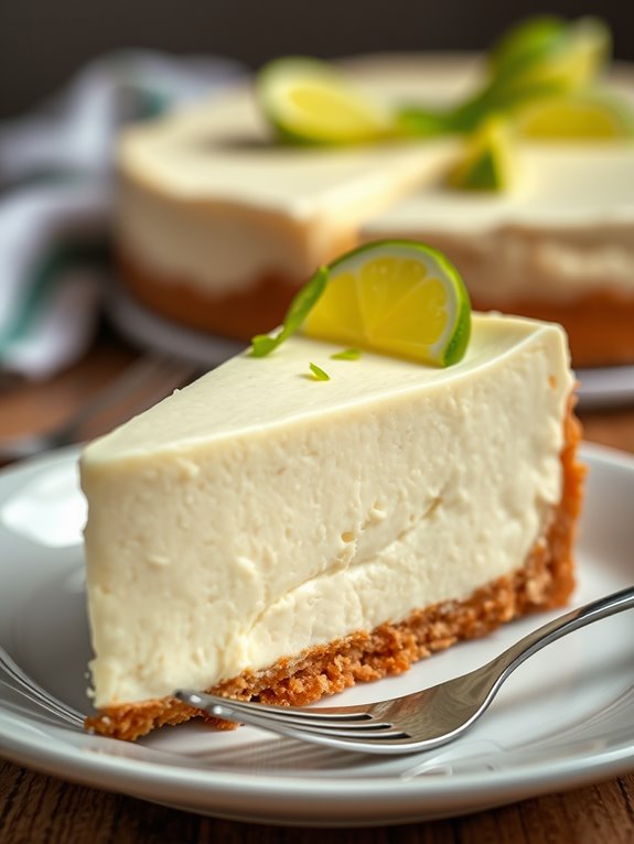 coconut crust key lime cheesecake