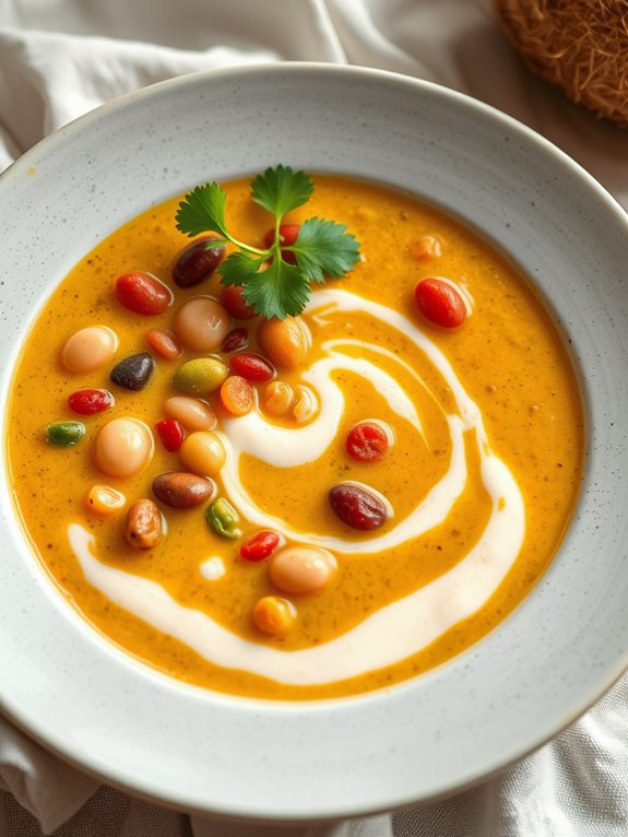 coconut curry bean soup