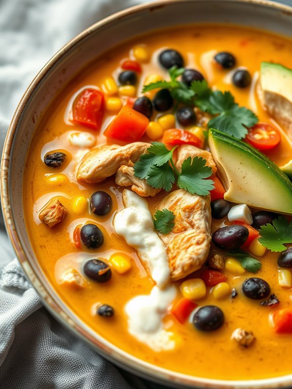 coconut curry chicken soup