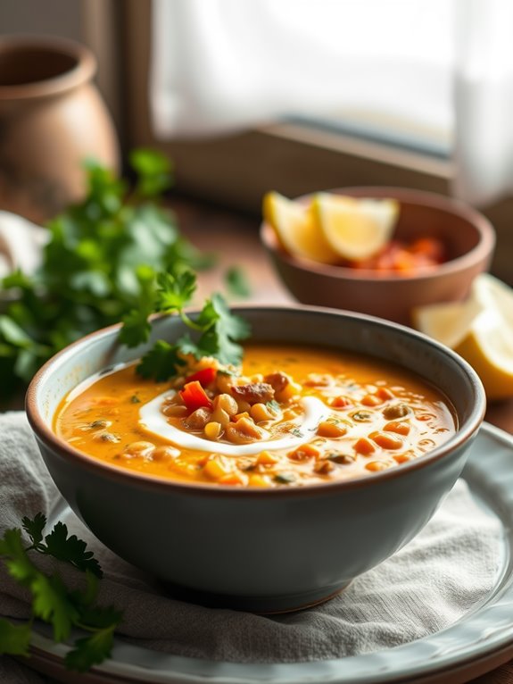 coconut curry lentil soup