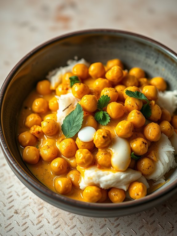 coconut curry with chickpeas